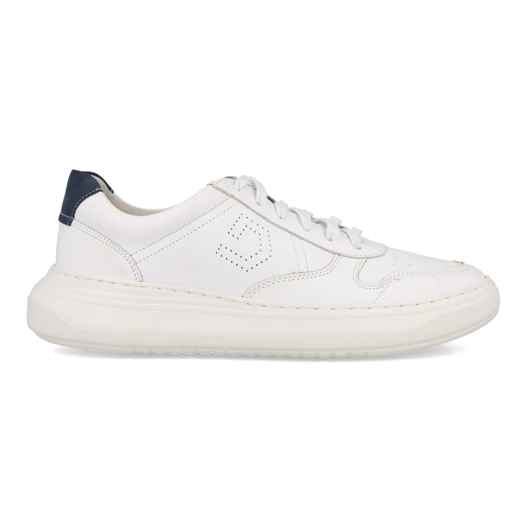 Democrata Tenis Casual 526103-003 Branco Couro_3__